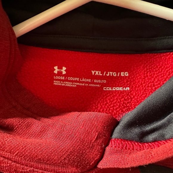 Under Armour | Burgundy Youth XL Hoodie Long Sleeve - Picture 6 of 7